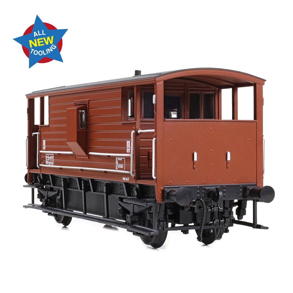 Bachmann 38 - 978 LMS 20T Brake Van BR Bauxite (Late) - OO Gauge - Phillips Hobbies