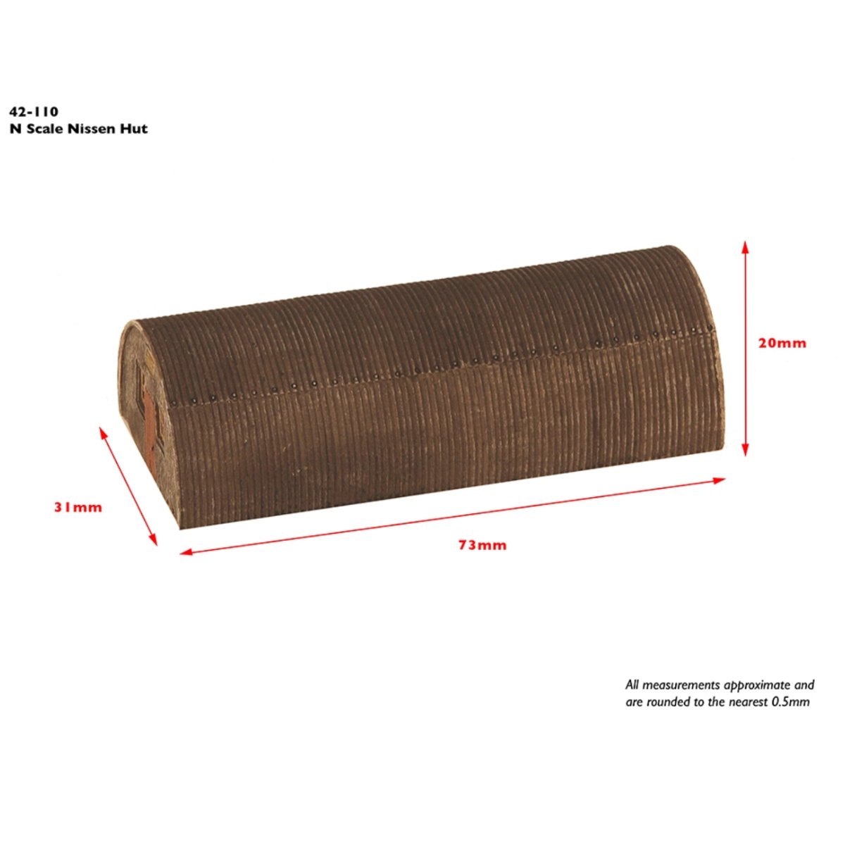 Bachmann 42 - 110 Scenecraft Nissen Hut - N Gauge - Phillips Hobbies