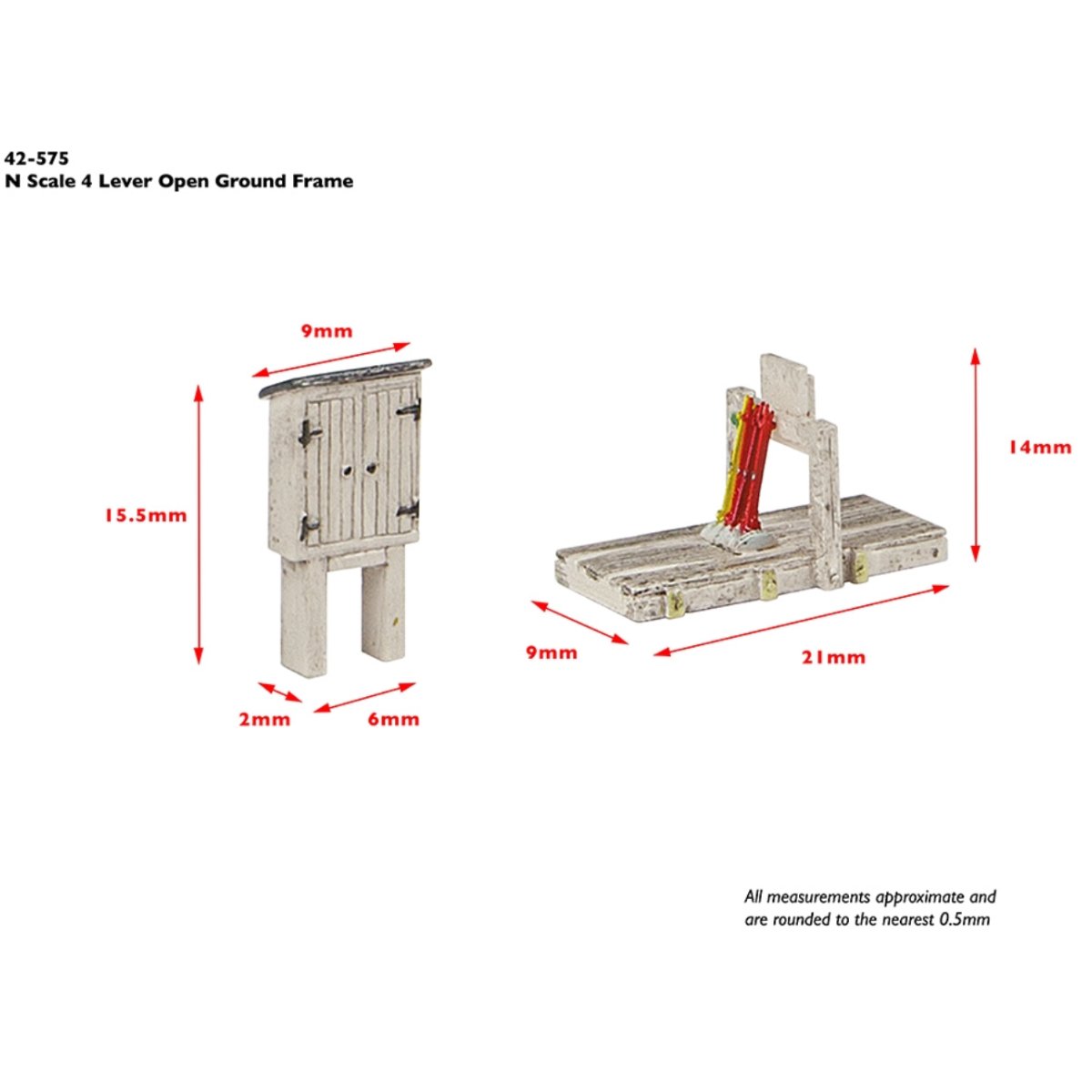 Bachmann 42 - 575 4 Lever Open Ground Frame - N Gauge - Phillips Hobbies
