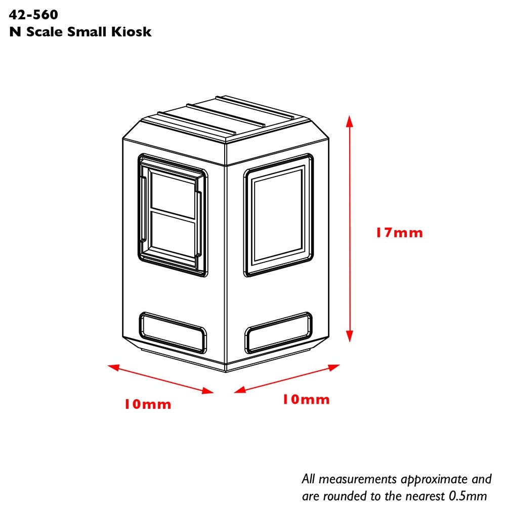 Bachmann 42 - 596 Scenecraft Small Kiosk - N Gauge - Phillips Hobbies