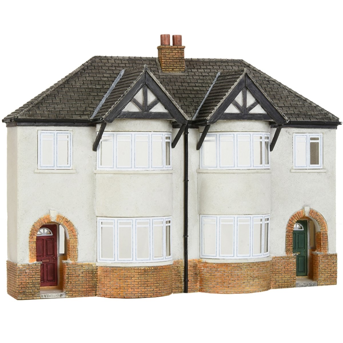Bachmann 44 - 0206 Scenecraft Low Relief 1930s Semi Detached Houses - OO Gauge - Phillips Hobbies