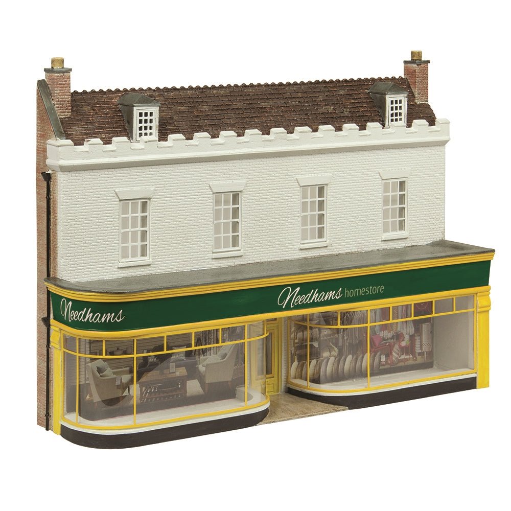 Bachmann 44 - 0222G Scenecraft Low Relief Department Store Green - OO Gauge - Phillips Hobbies