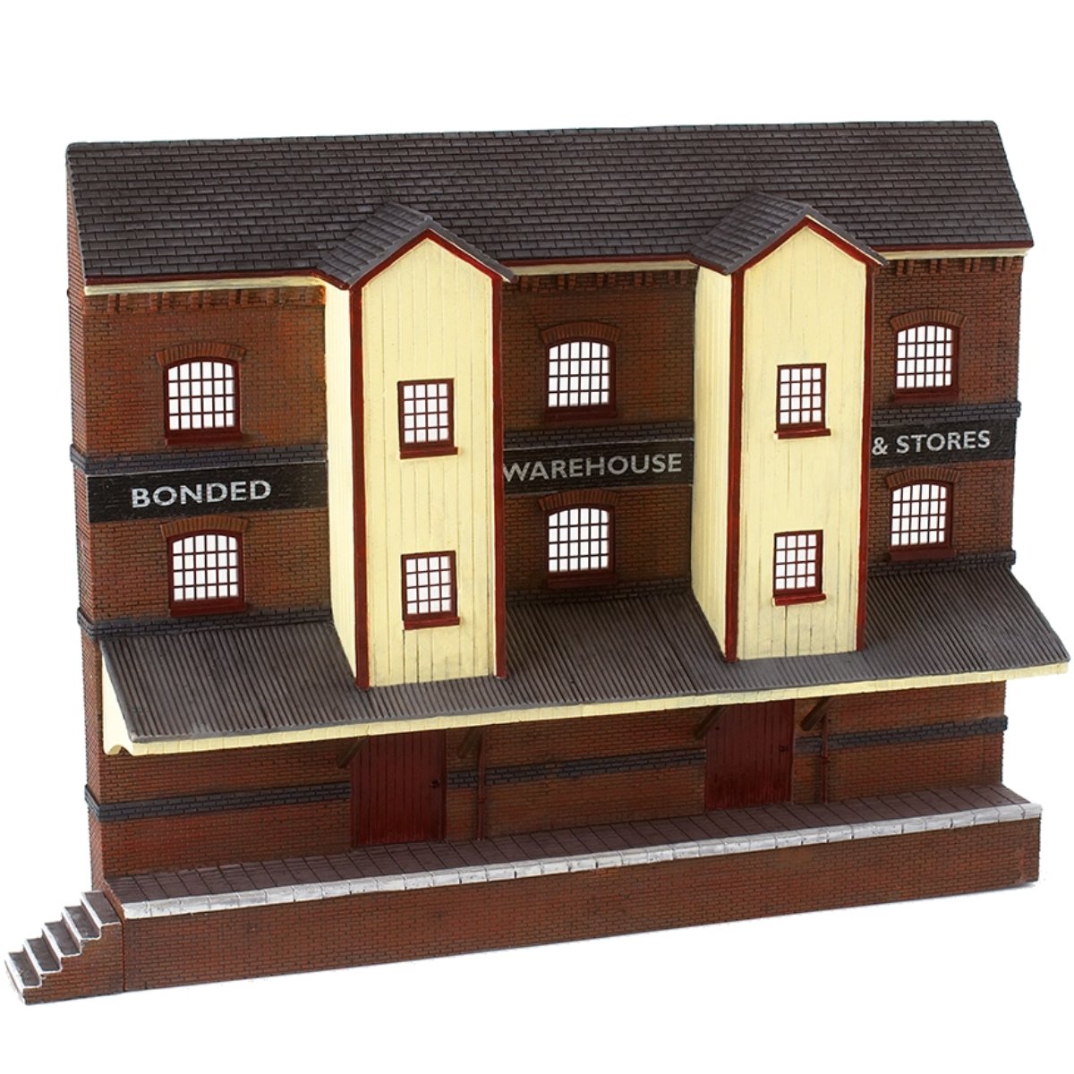 Bachmann 44 - 204 Scenecraft Low Relief Bonded Warehouse - OO Gauge - Phillips Hobbies