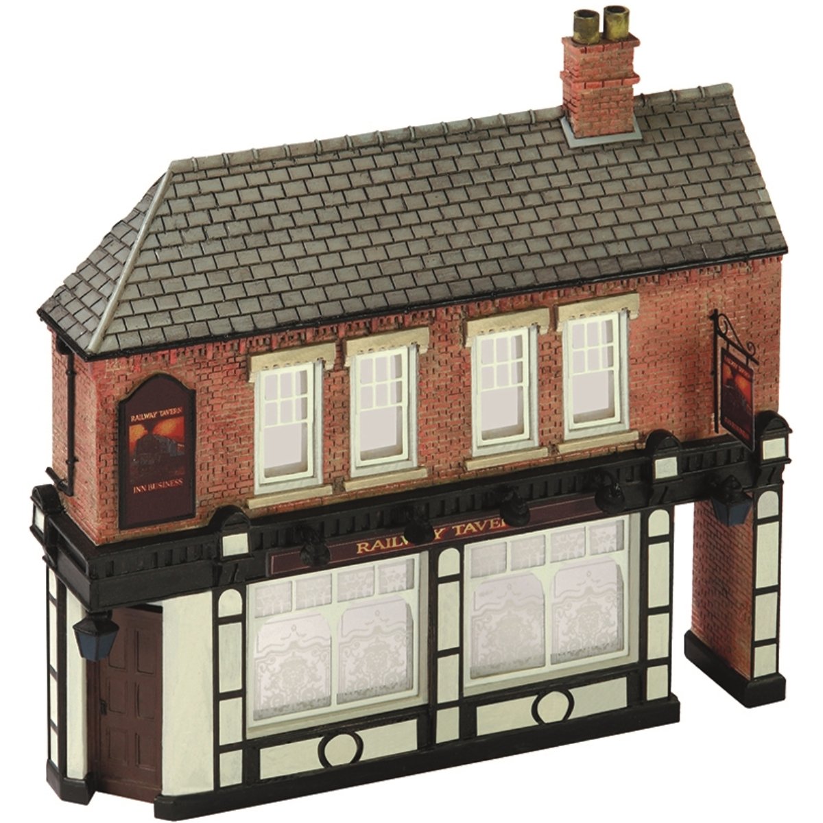 Bachmann 44 - 206 Scenecraft Low Relief Corner Pub - OO Gauge - Phillips Hobbies