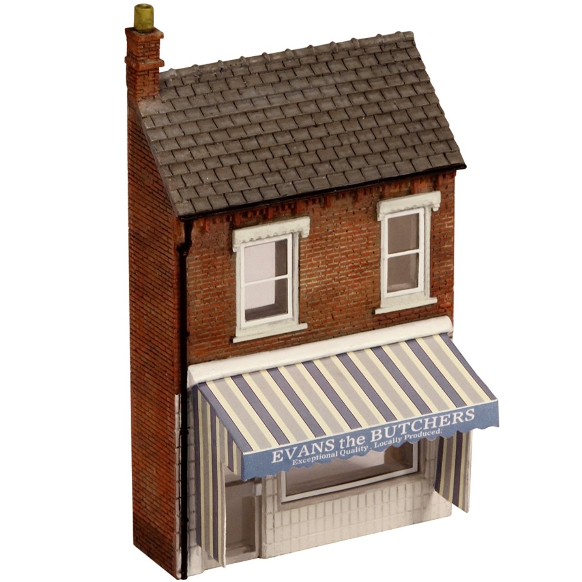 Bachmann 44 - 209 Scenecraft Low Relief Butchers Shop - OO Gauge - Phillips Hobbies