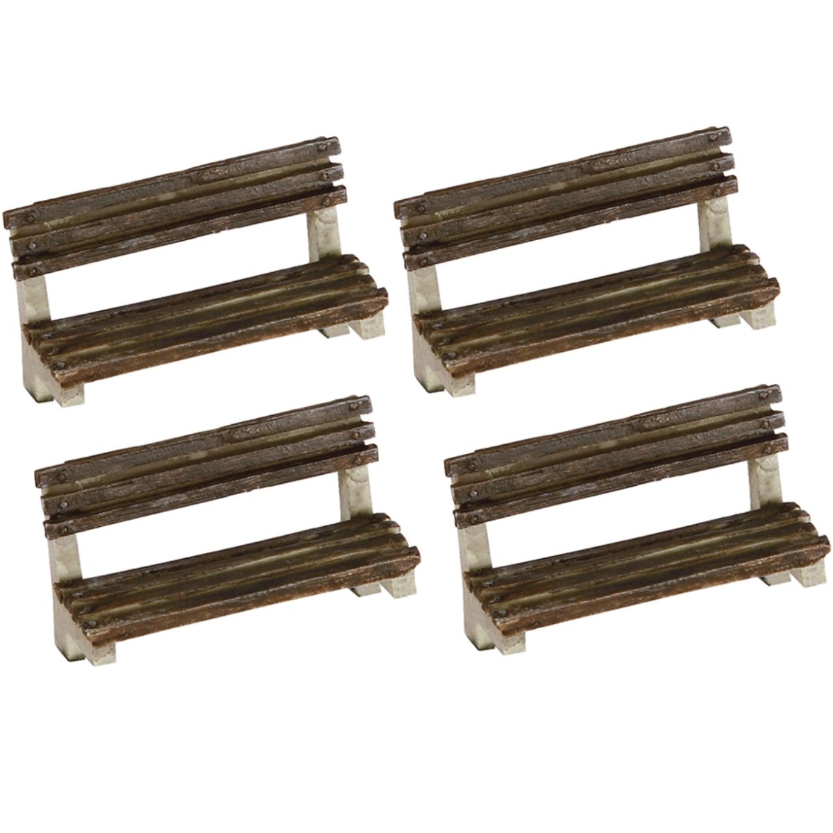 Bachmann 44 - 514 Scenecraft Benches (x4) - OO Gauge - Phillips Hobbies