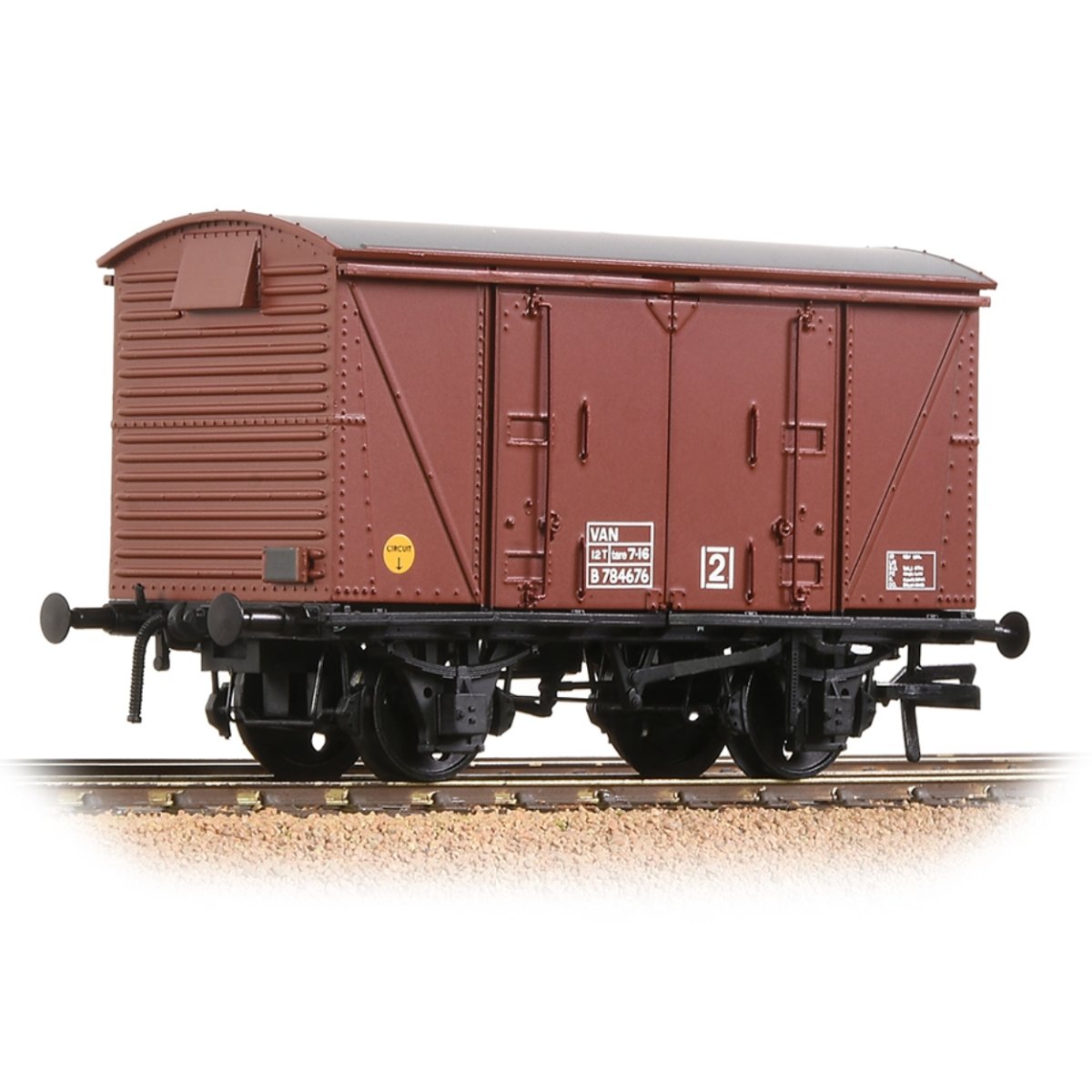 Bachmann BR 12T 'Vanwide' Ventilated Van BR Bauxite (Late) - OO Gauge - Phillips Hobbies