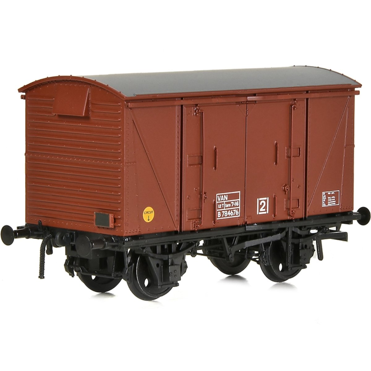 Bachmann BR 12T 'Vanwide' Ventilated Van BR Bauxite (Late) - OO Gauge - Phillips Hobbies