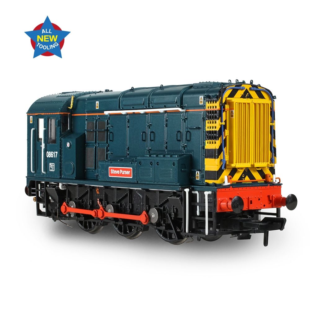 Bachmann Class 08 08617 'Steve Purser' BR Blue - OO Gauge - Phillips Hobbies