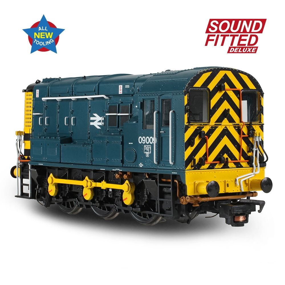 Bachmann Class 09 09009 BR Blue (Wasp Stripes) Sound Fitted Deluxe - OO Gauge - Phillips Hobbies