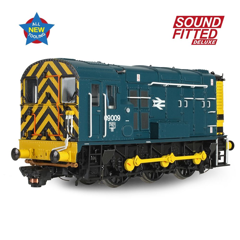 Bachmann Class 09 09009 BR Blue (Wasp Stripes) Sound Fitted Deluxe - OO Gauge - Phillips Hobbies