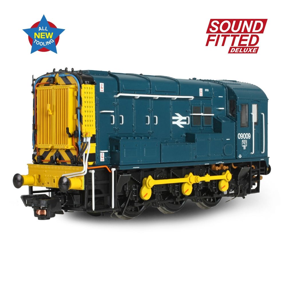 Bachmann Class 09 09009 BR Blue (Wasp Stripes) Sound Fitted Deluxe - OO Gauge - Phillips Hobbies