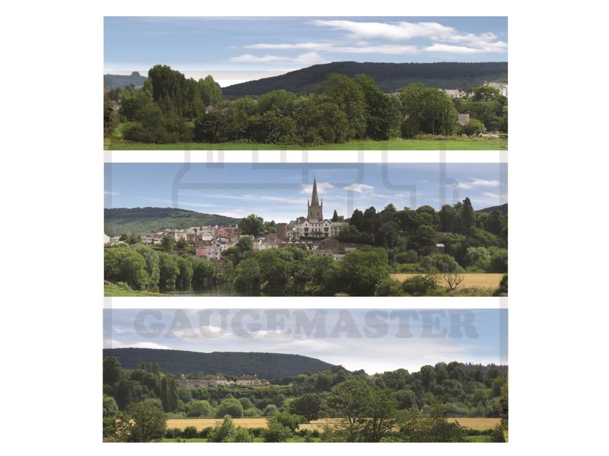 Gaugemaster GM758 Pretty British Town Small Photo Backscene (1372x152mm)