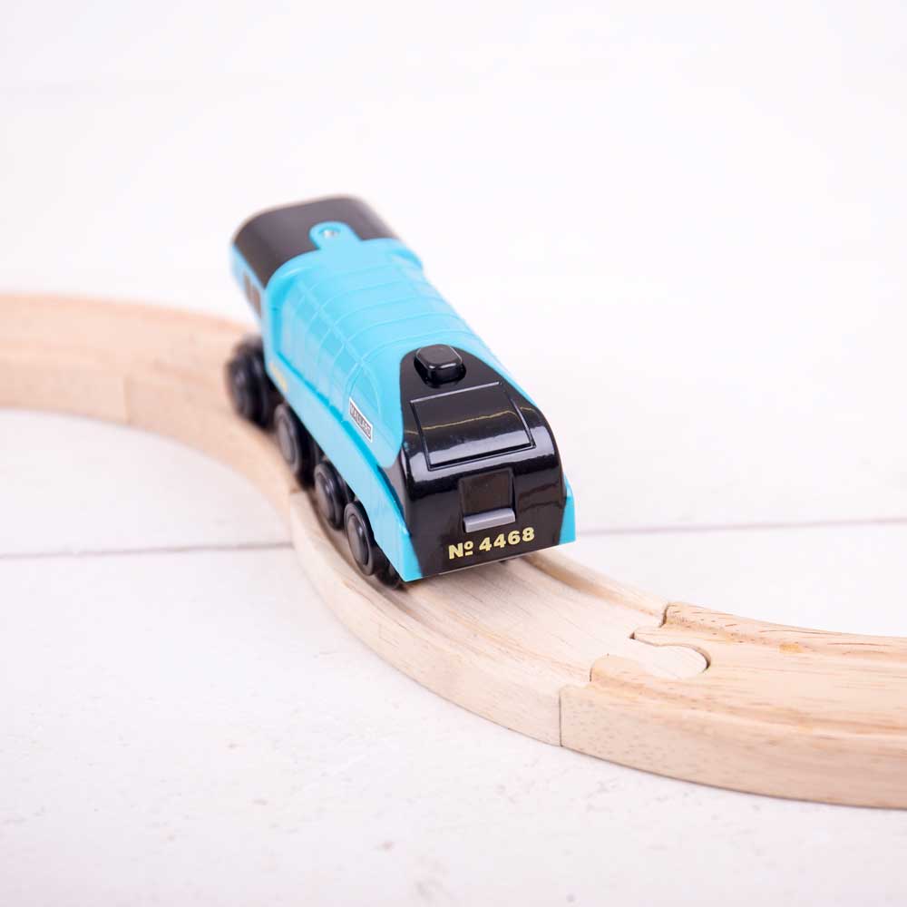 Bigjigs Mallard Battery Operated Engine - Wooden Train - Phillips Hobbies