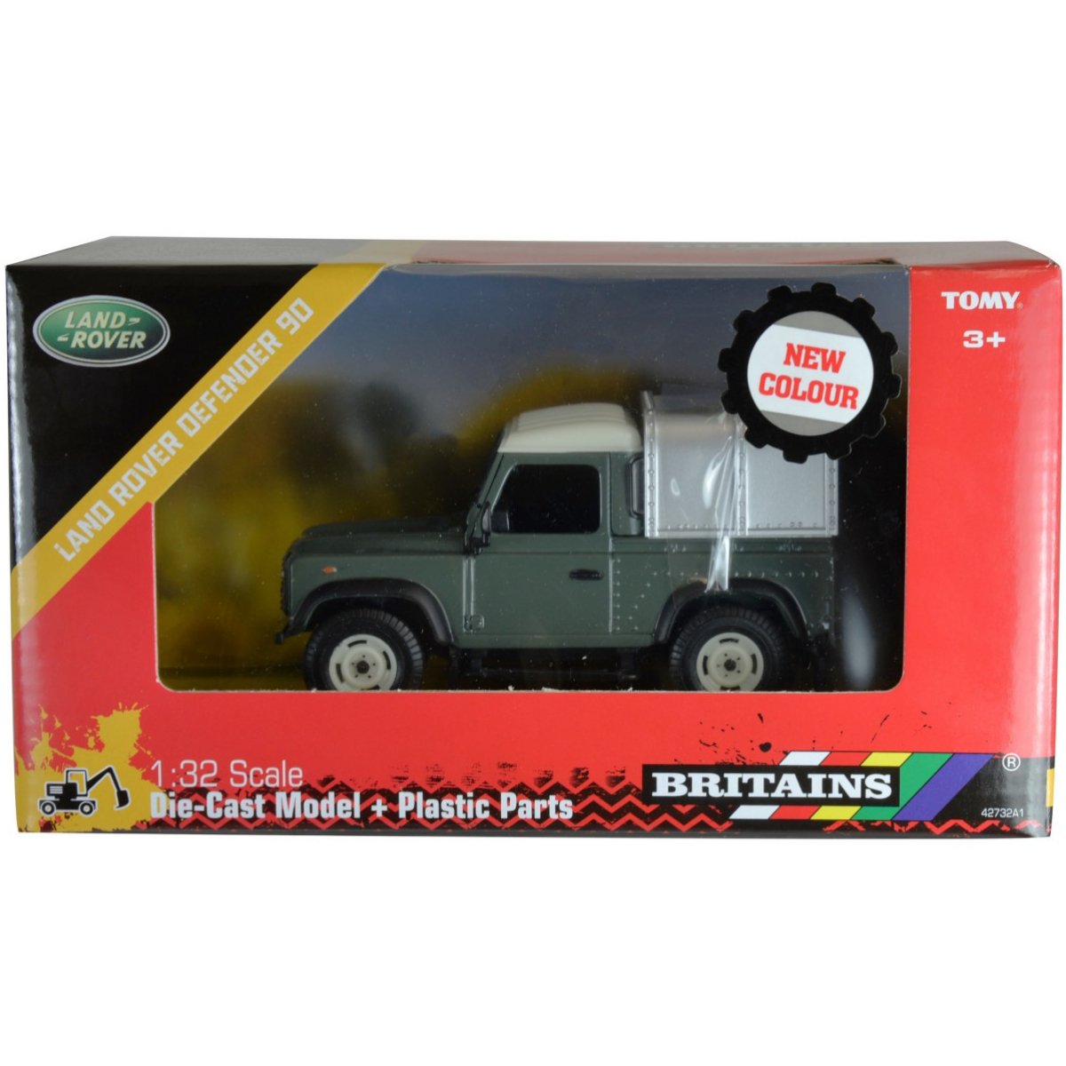 Britains Green Land Rover Defender 90 & Canopy - 1:32 Scale - Phillips Hobbies