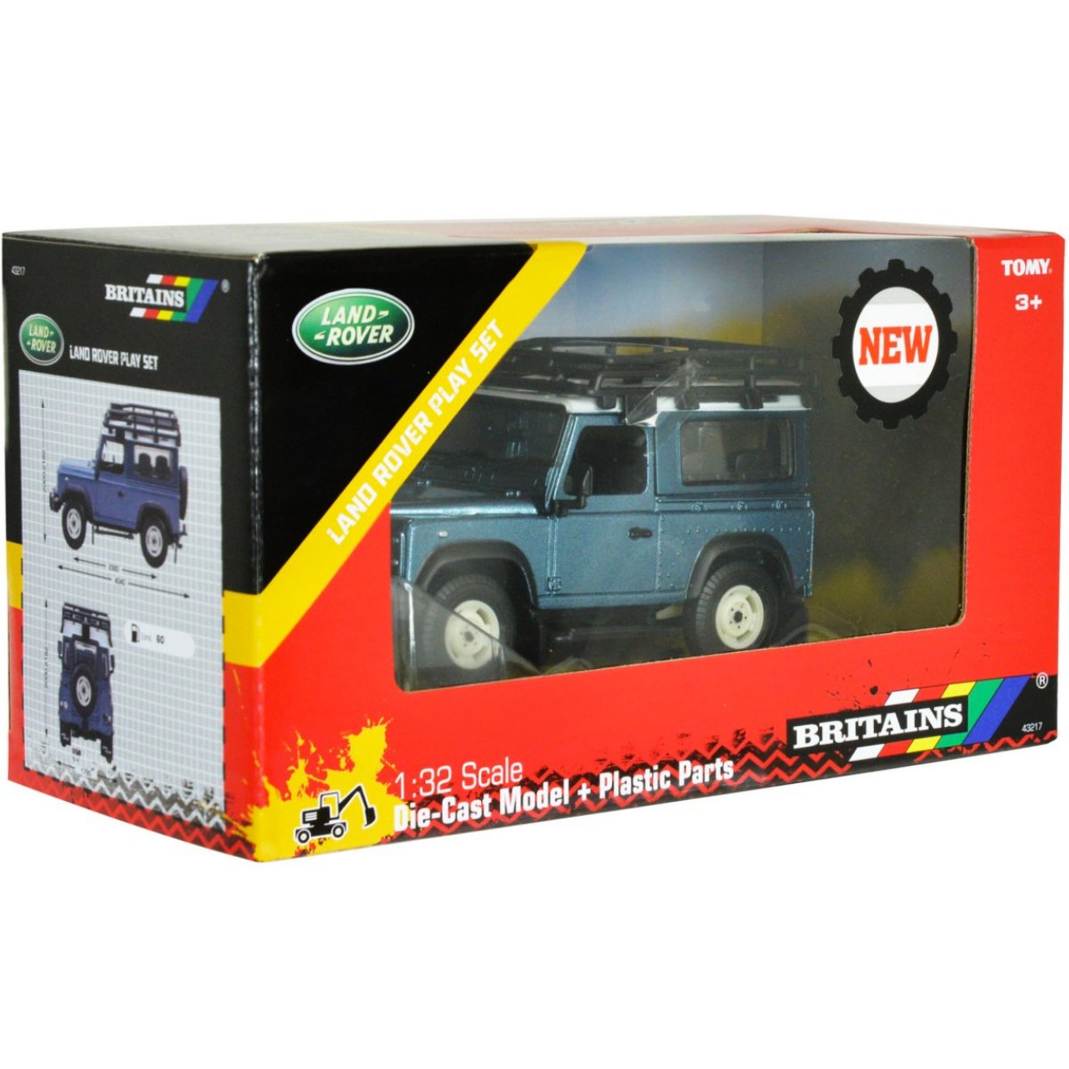 Britains Land Rover Defender & Roof Rack & Winch - 1:32 Scale - Phillips Hobbies