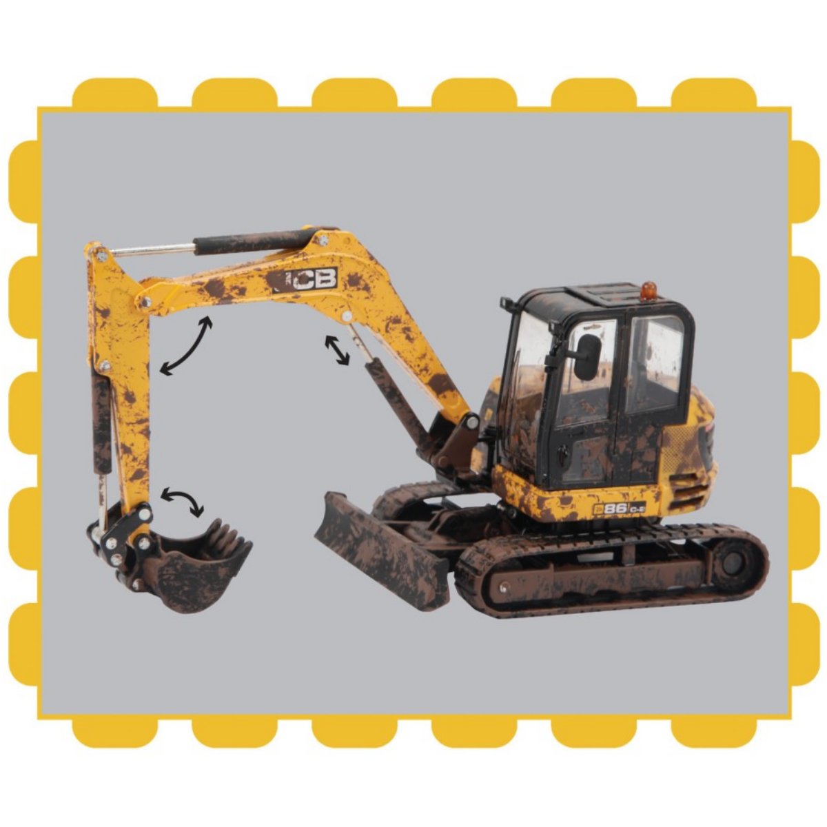 Britains Muddy JCB Midi Excavator - 1:32 Scale - Phillips Hobbies