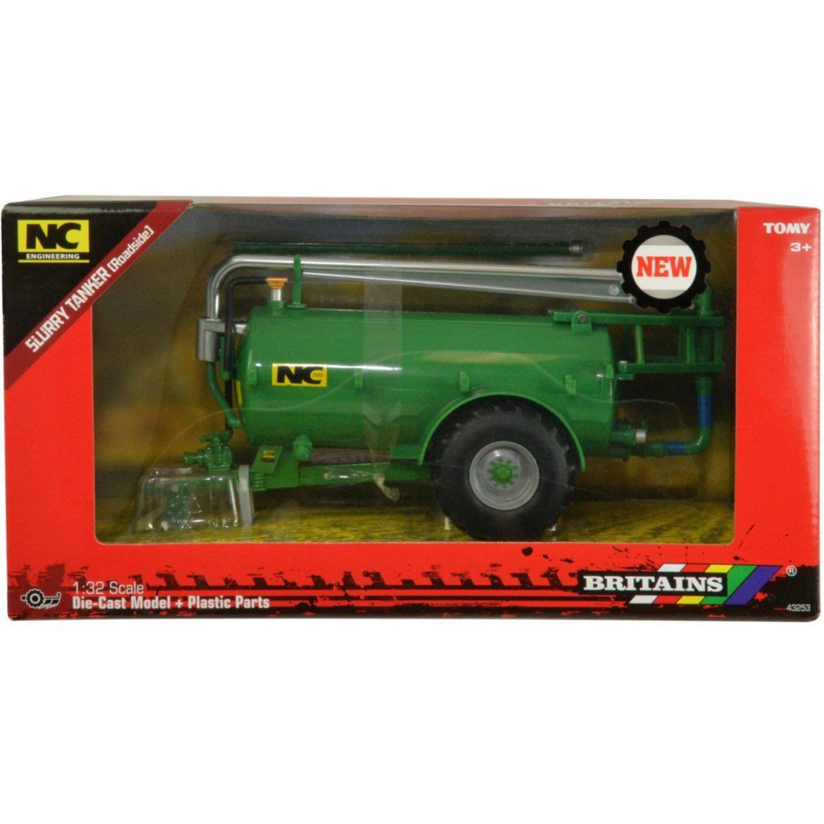 Britains NC Slurry Tanker Roadside Green - 1:32 Scale - Phillips Hobbies