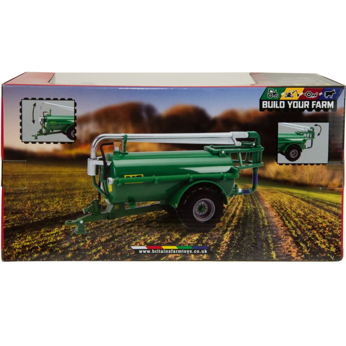 Britains NC Slurry Tanker Roadside Green - 1:32 Scale - Phillips Hobbies