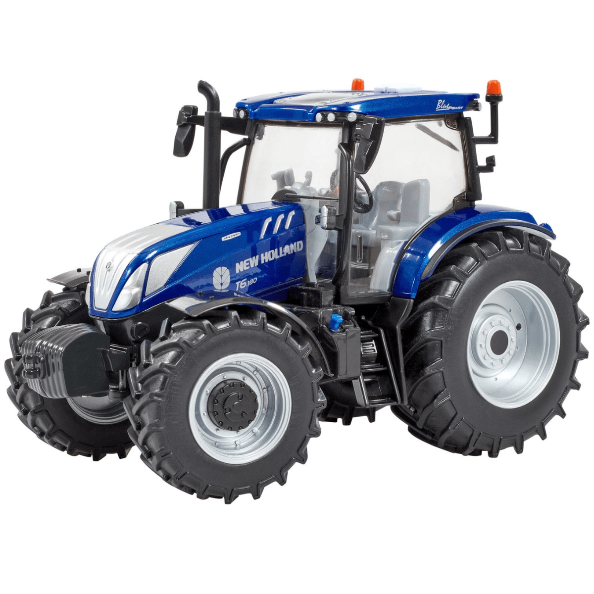 Britains New Holland T6.180 Blue Power Tractor - 1:32 Scale - Phillips Hobbies