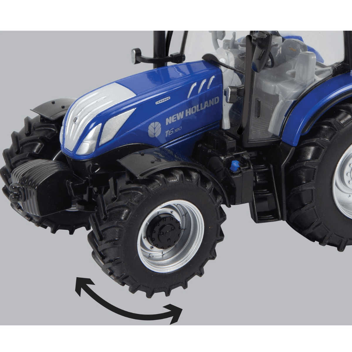 Britains New Holland T6.180 Blue Power Tractor - 1:32 Scale - Phillips Hobbies