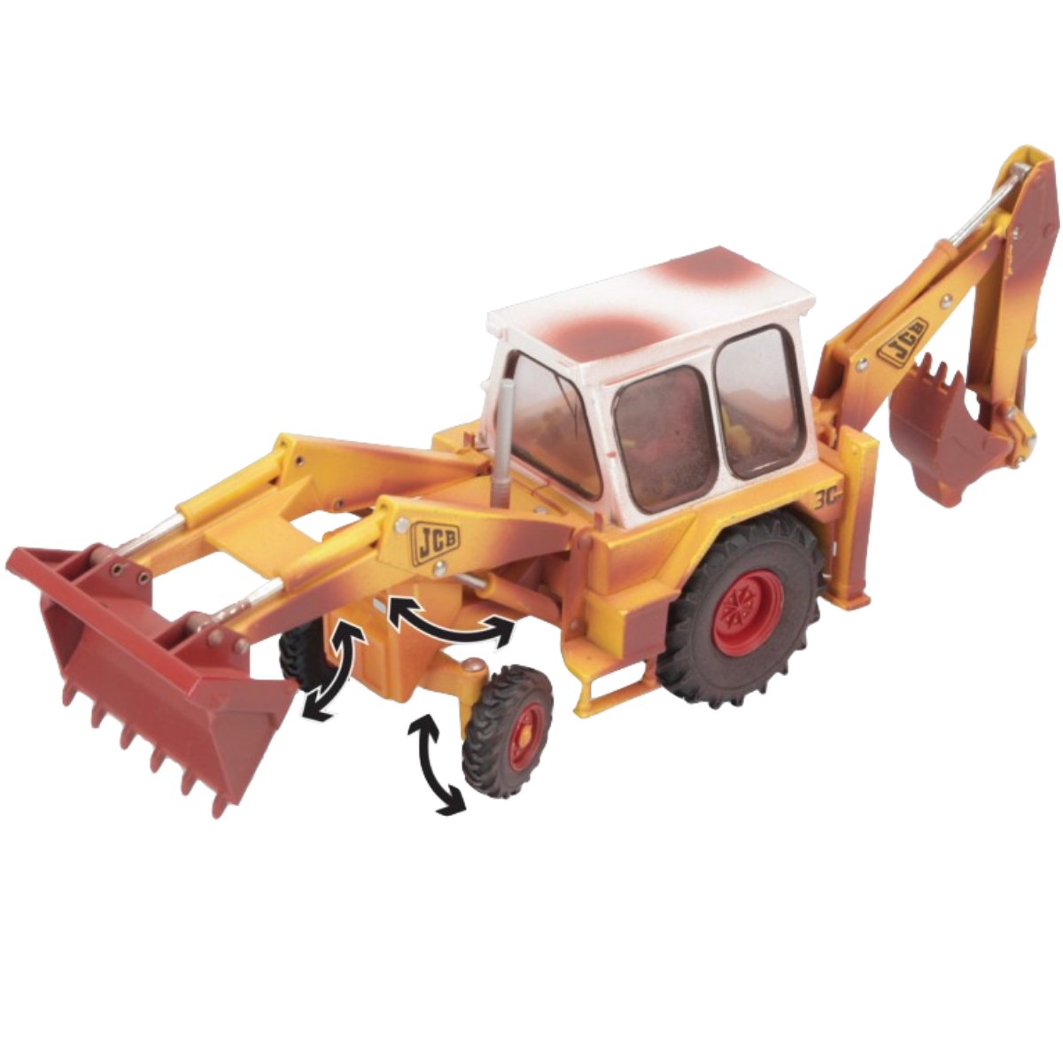 Britains Weathered JCB 3C MARK III - 1:32 Scale - Phillips Hobbies