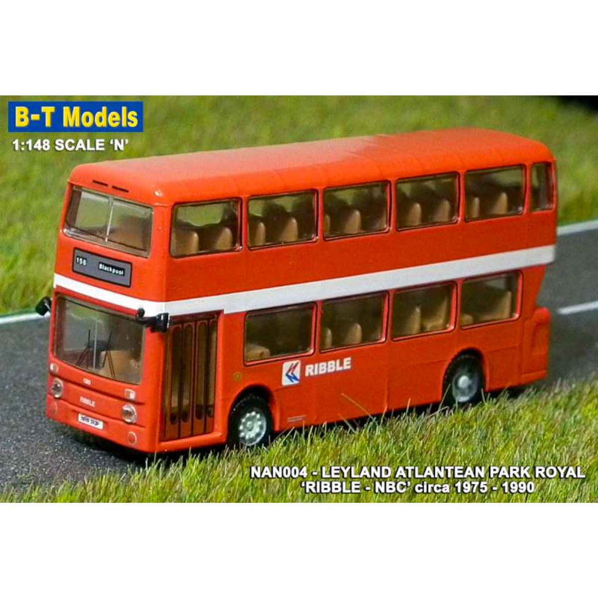 BT Models NAN004 Leyland Atlantean PR, Ribble NBC - N Scale - Phillips Hobbies