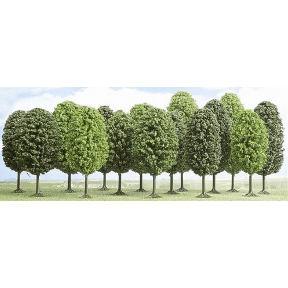 Busch 6585 15 Deciduous Trees - N/TT Gauge Scenery - Phillips Hobbies