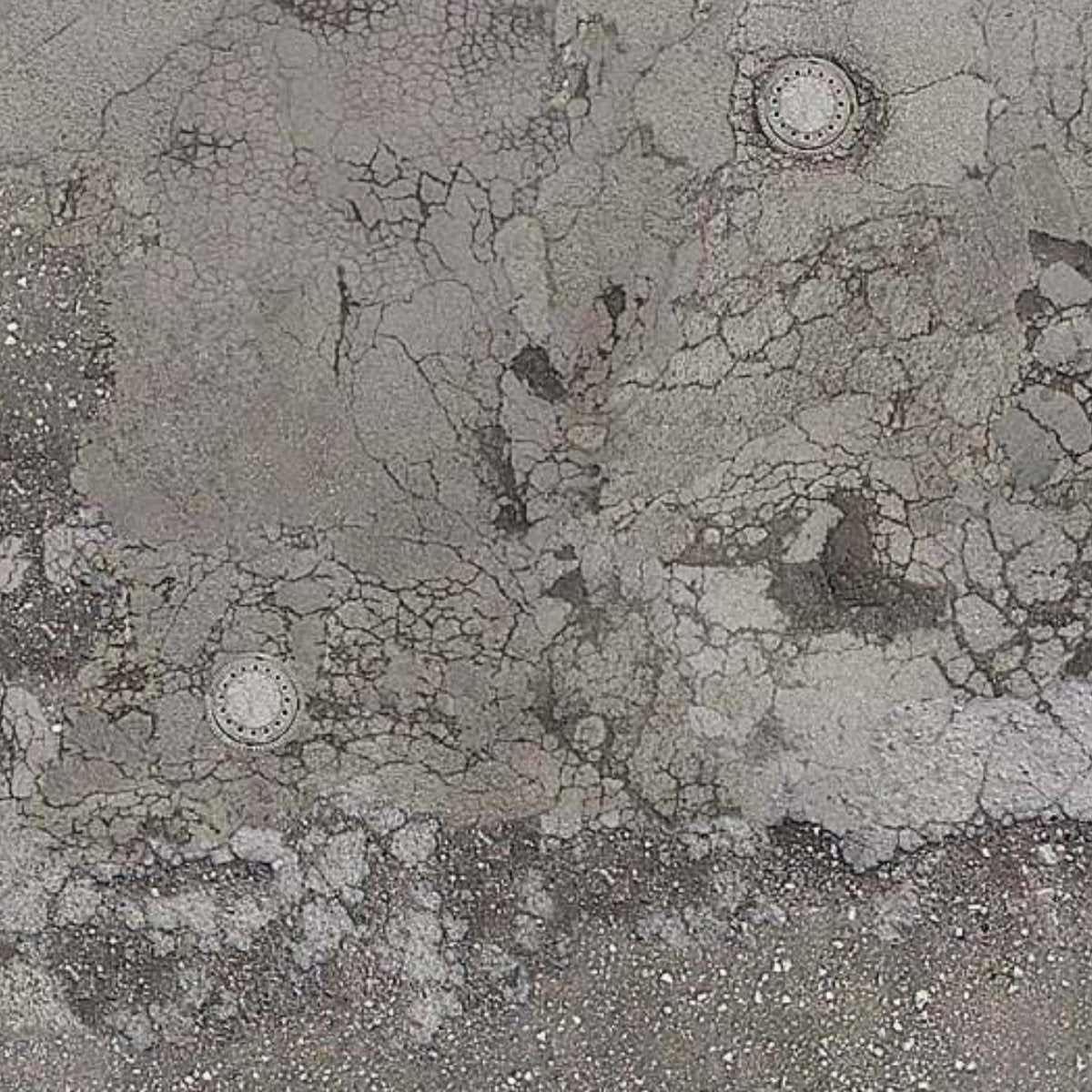 Busch 7416 Weathered Tarmac 2x Card Sheets - HO / OO Gauge - Phillips Hobbies