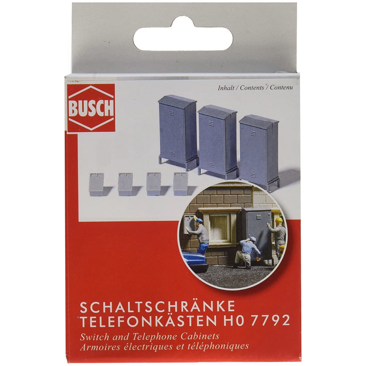 Busch 7792 Lineside Switch & Telephone Boxes - HO / OO Gauge - Phillips Hobbies