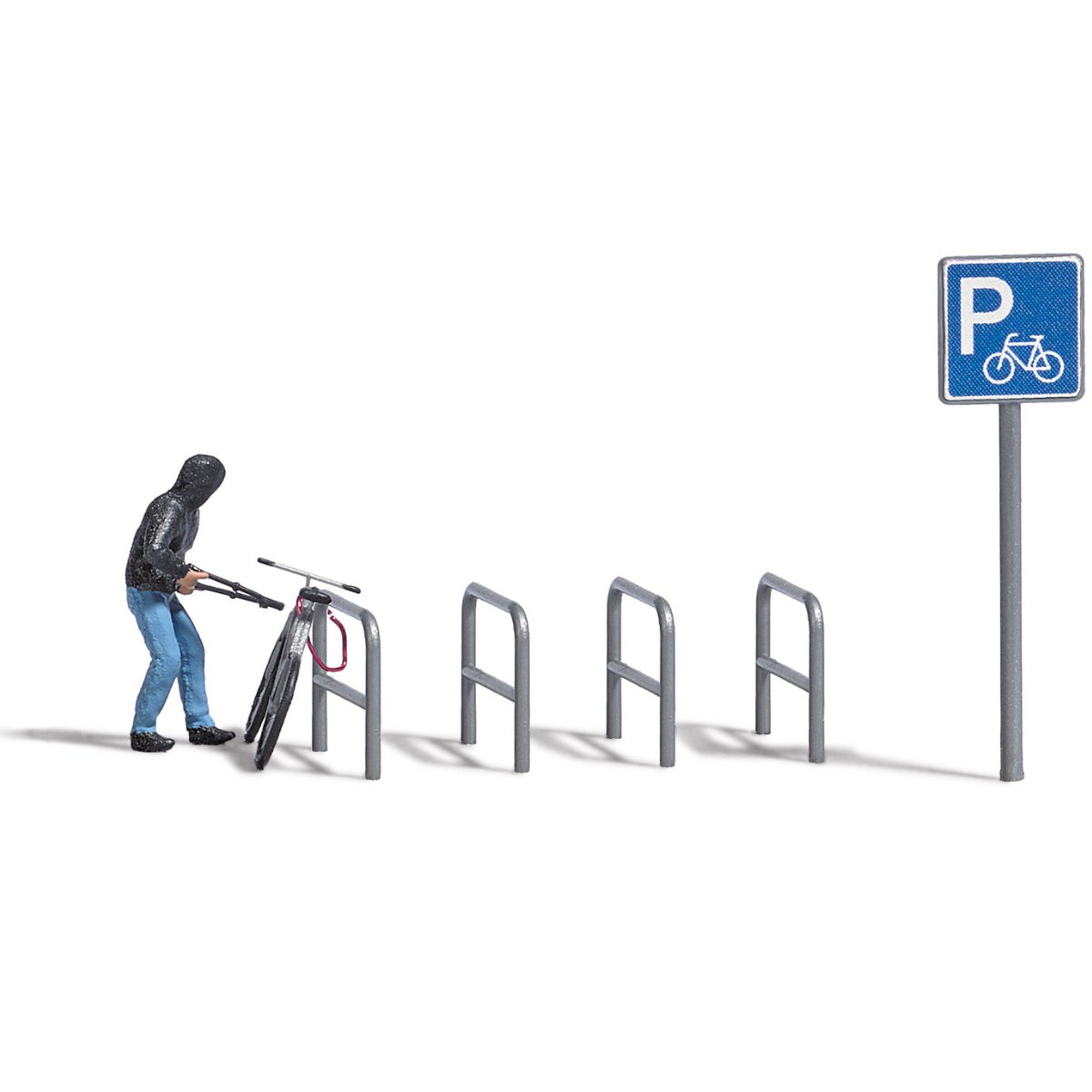 Busch 7950 Bicycle Theft Set - HO / OO Gauge - Phillips Hobbies