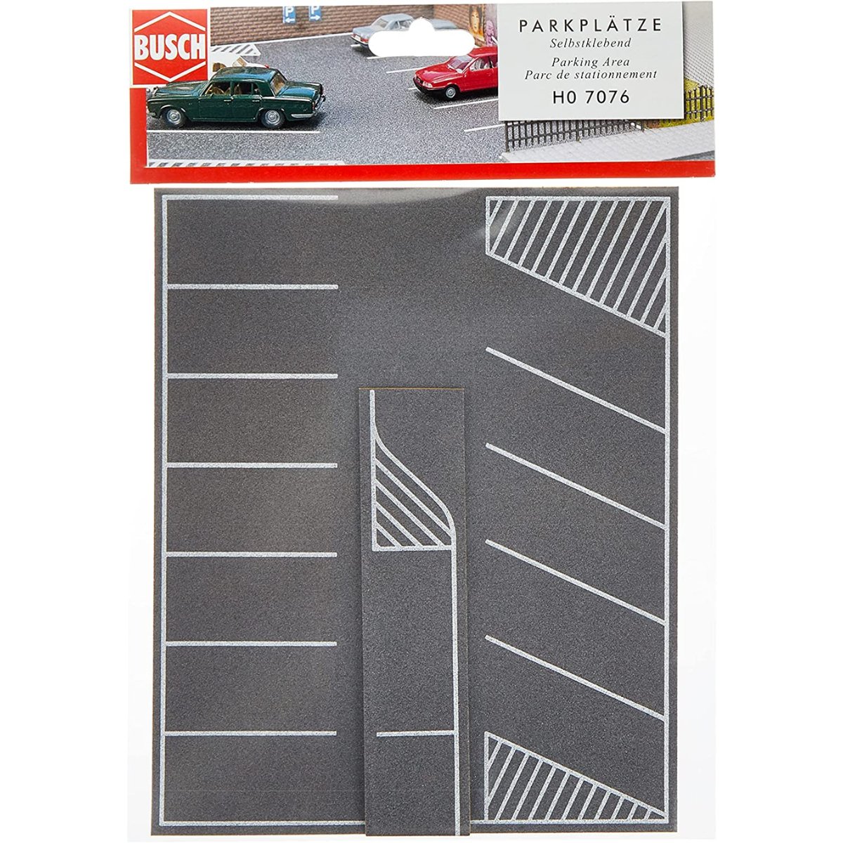 Busch 9713 Self Adhesive Car Park - HO / OO Gauge - Phillips Hobbies