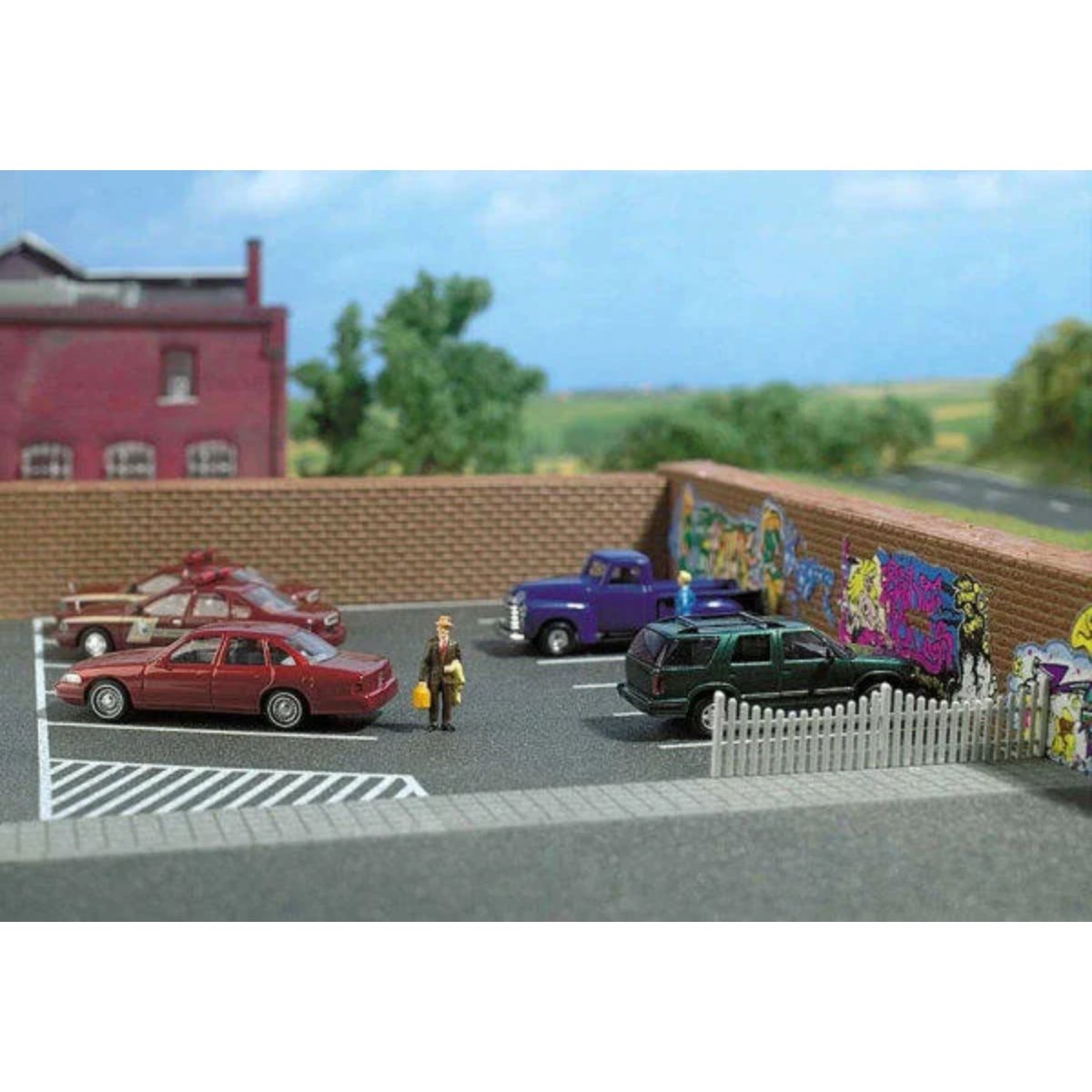 Busch 9713 Self Adhesive Car Park - HO / OO Gauge - Phillips Hobbies
