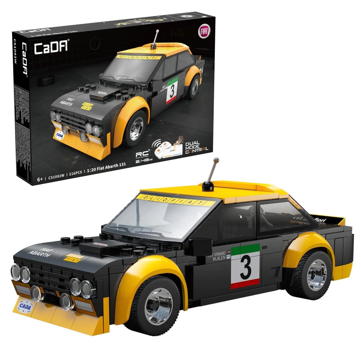 CaDA Bricks Fiat Abarth 131 - 216pcs - Phillips Hobbies