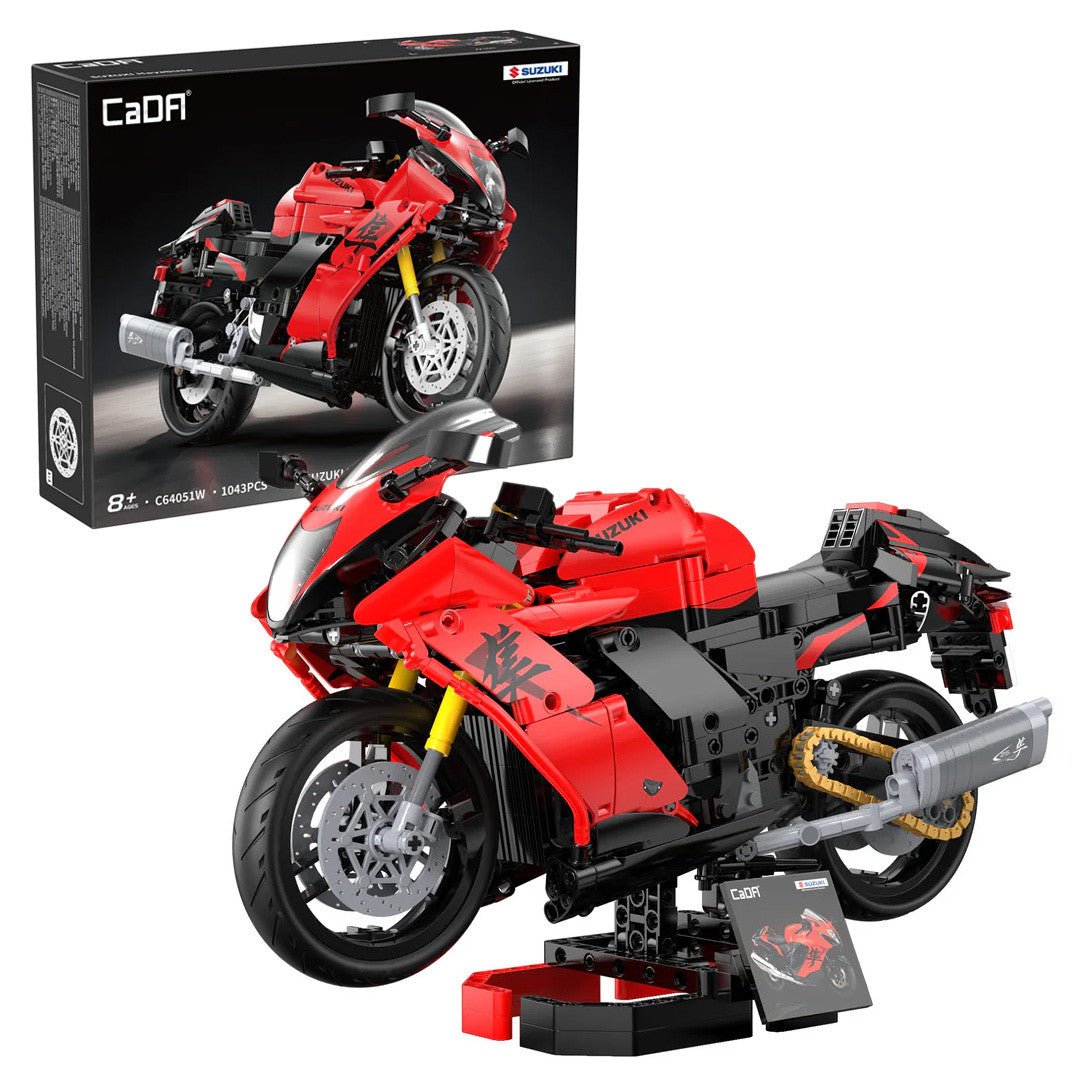 CaDA Bricks Suzuki Hayabusa Motorbike 1043 pcs 1:6 Construction Toy Set - Phillips Hobbies
