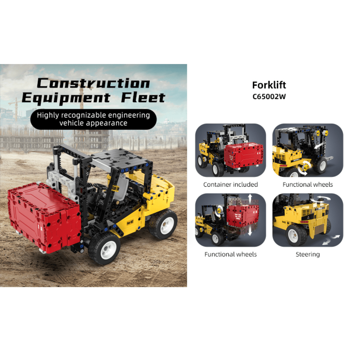 CaDA Forklift Brick Model - Phillips Hobbies