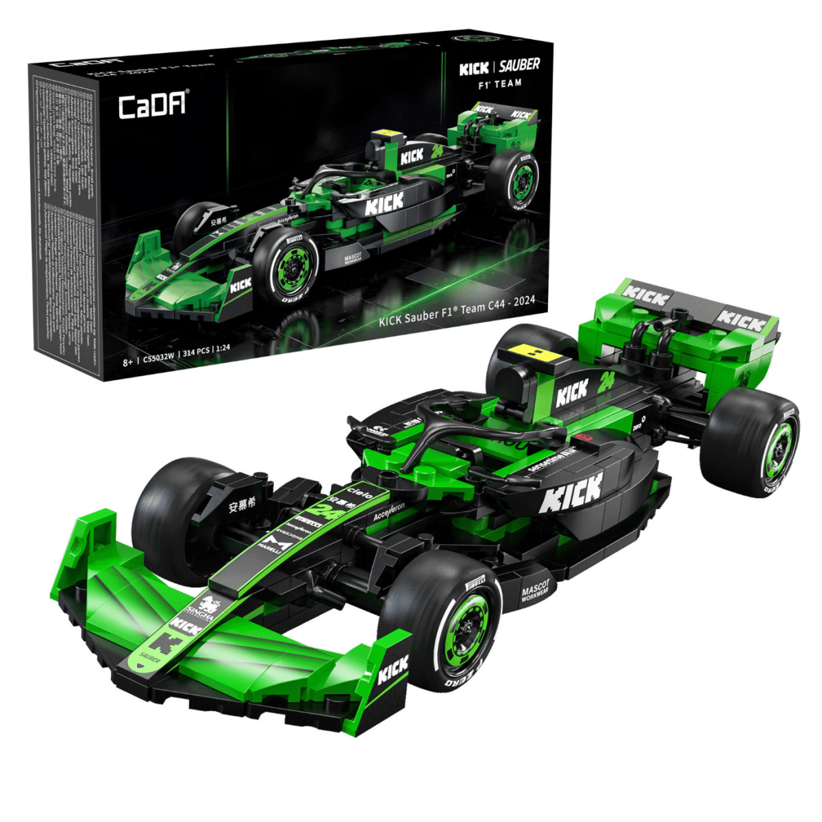 CaDA KICK Sauber F1 Team C44 (2024) 314 pcs - Phillips Hobbies