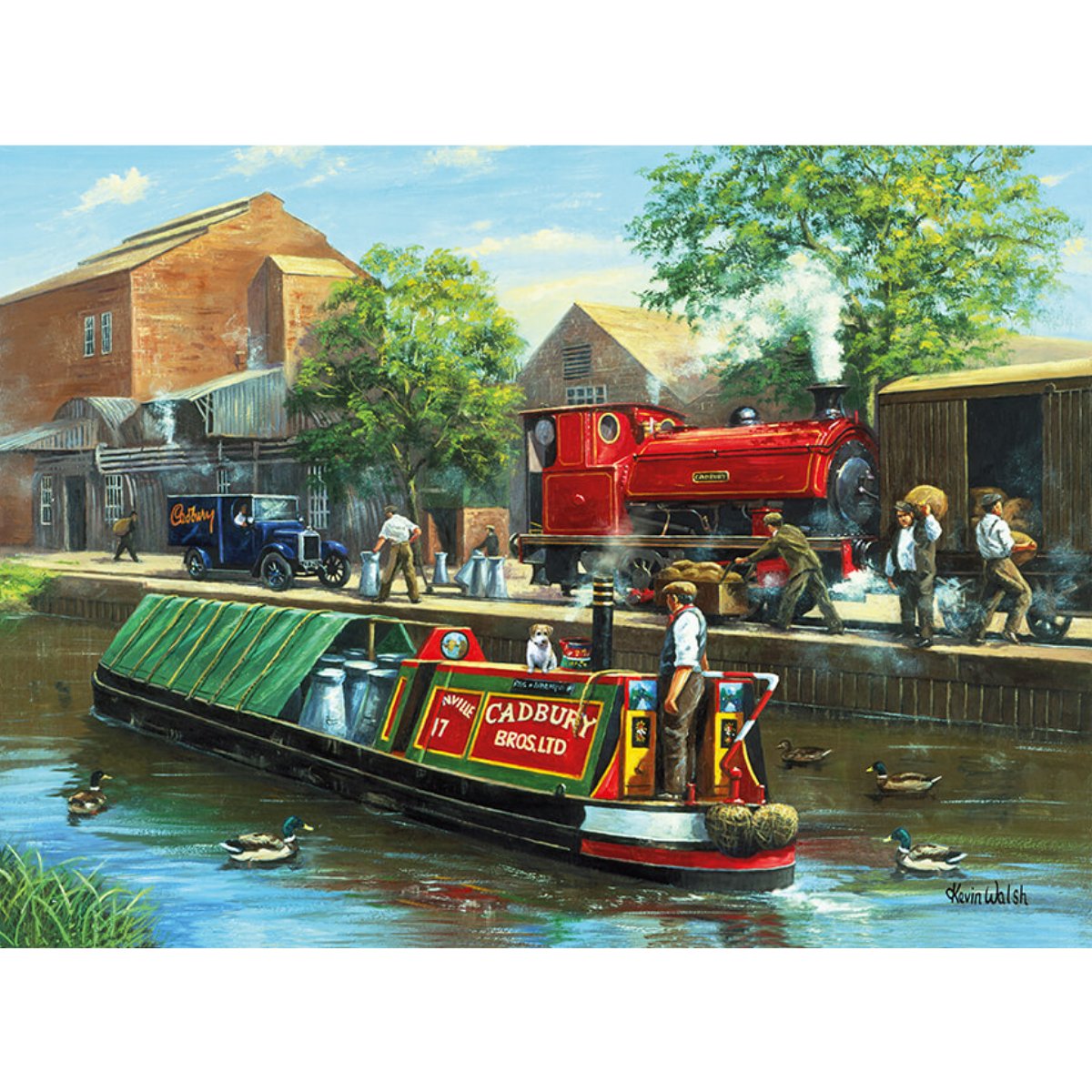 Canal Transport - Kevin Walsh 1000 Piece Jigsaw Puzzle - Phillips Hobbies