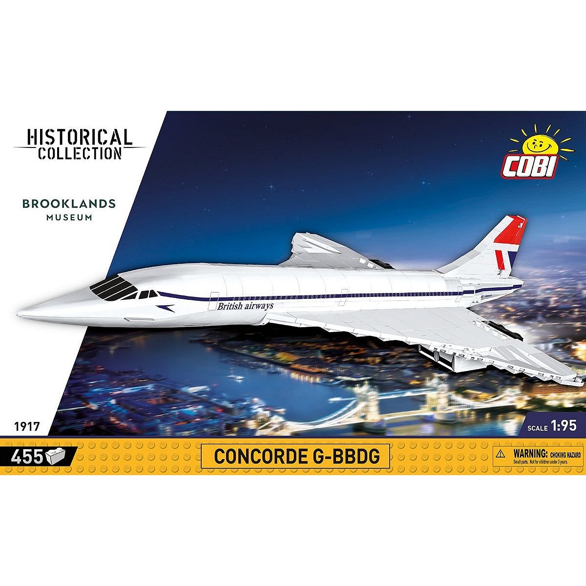 COBI 1917 Concorde G - BBDG 1:95 Scale Brick Model 455pcs - Phillips Hobbies