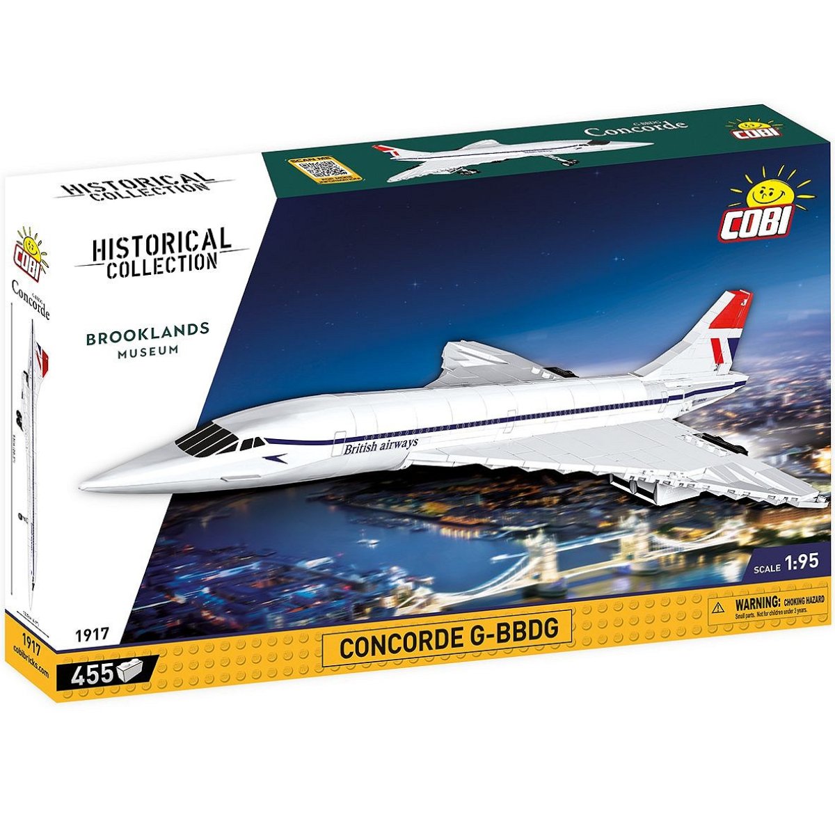 COBI 1917 Concorde G - BBDG 1:95 Scale Brick Model 455pcs - Phillips Hobbies