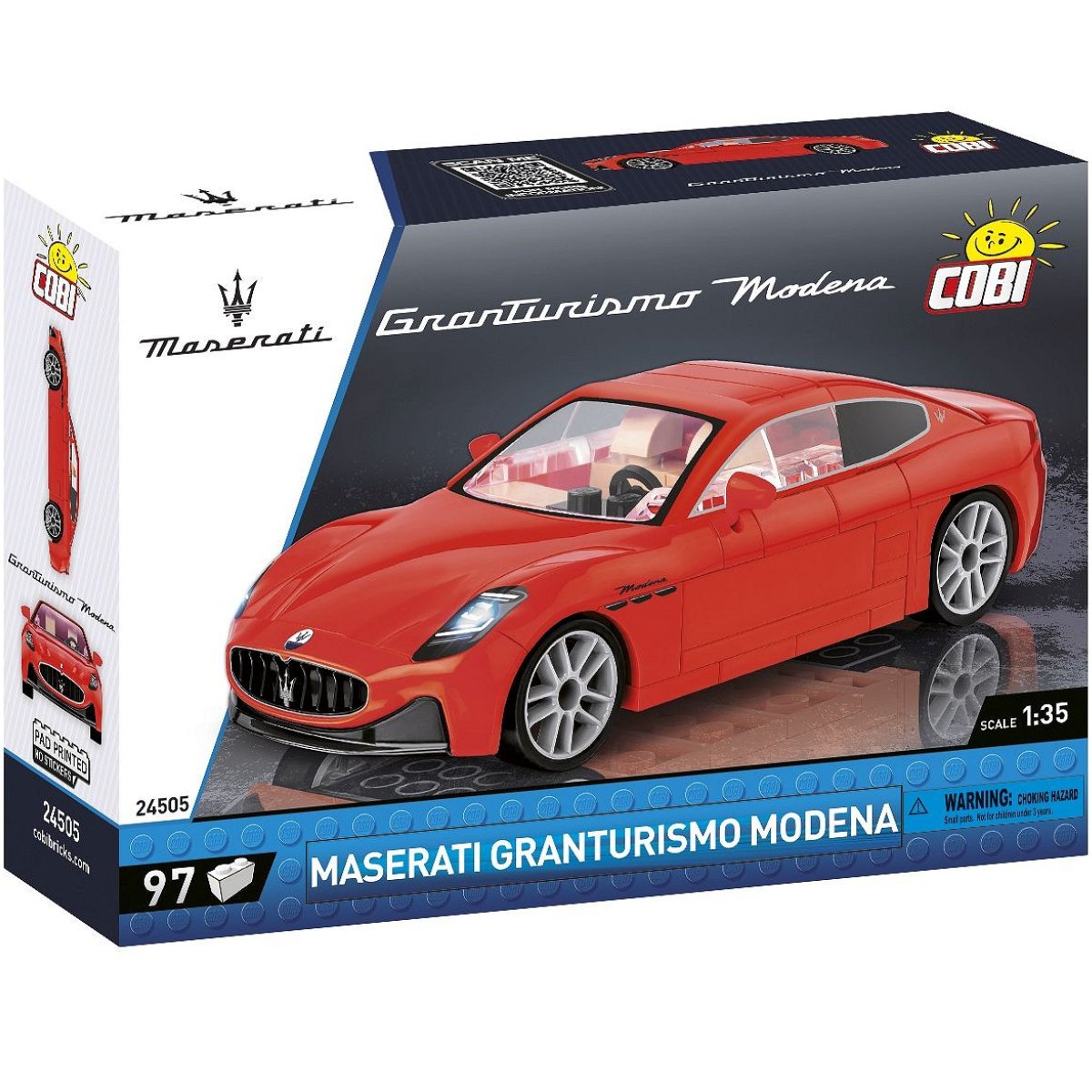 COBI 24505 Maserati Granturismo Modena 1:35 Scale Brick Model 97pcs - Phillips Hobbies