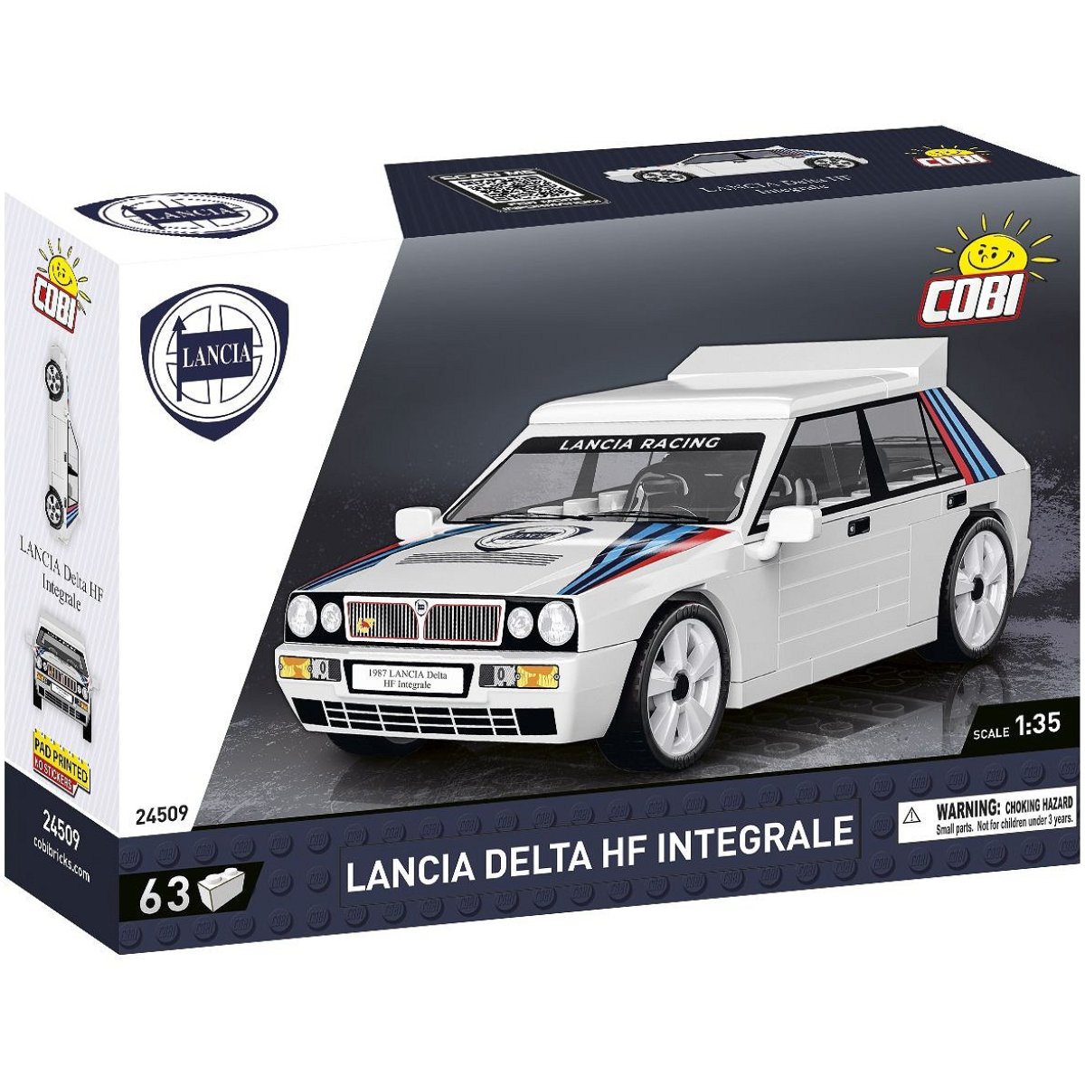 COBI 24509 Lancia Delta HF Integrale 1:35 Scale Brick Model 63pcs - Phillips Hobbies