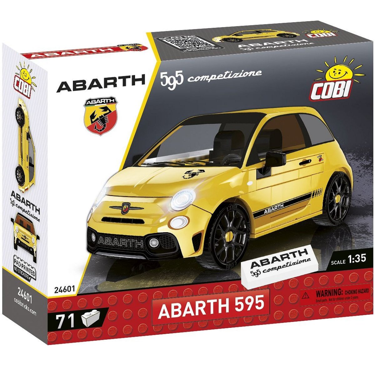 COBI 24601 Abarth 595 Competizione 1:35 Scale Brick Model 71pcs - Phillips Hobbies
