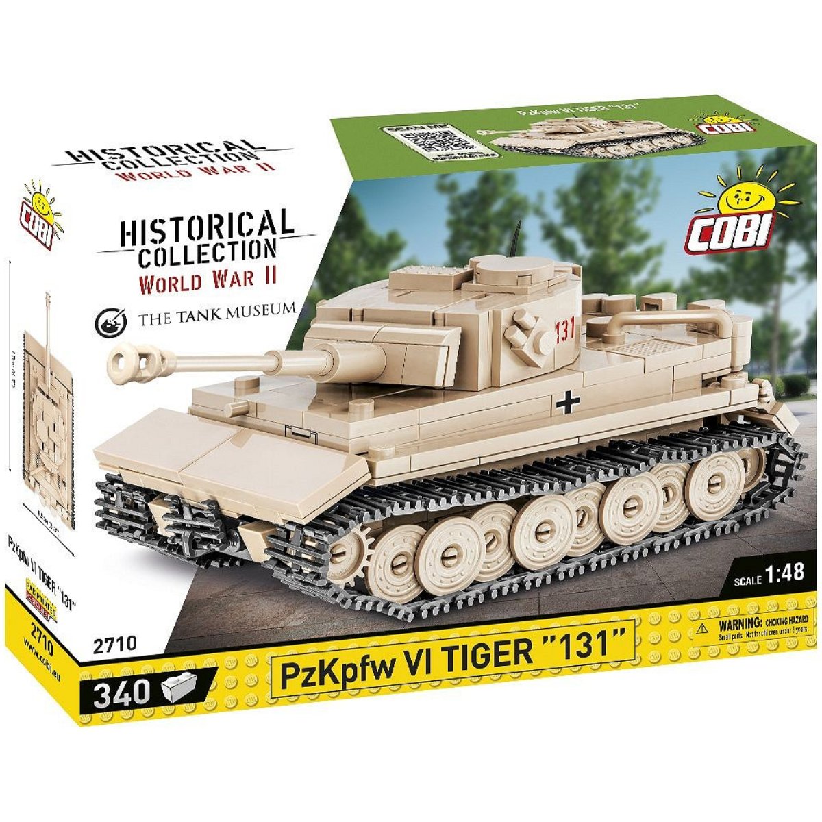 COBI 2710 PzKpfw VI Tiger 131 1:48 Scale Brick Model 340pcs - Phillips Hobbies