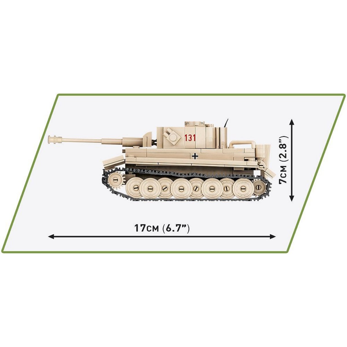 COBI 2710 PzKpfw VI Tiger 131 1:48 Scale Brick Model 340pcs - Phillips Hobbies