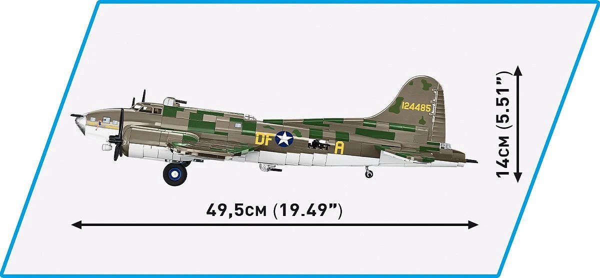 COBI 5749 Boeing B - 17F Flying Fortress "Memphis Belle" Executive Edition - 1:48 Scale Brick Model - Phillips Hobbies