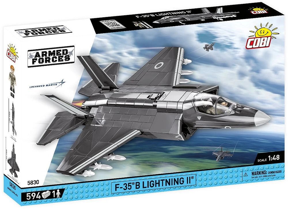 COBI 5830 F - 35B Lightning II Royal Air Force - 1:48 Scale Brick Model - Phillips Hobbies