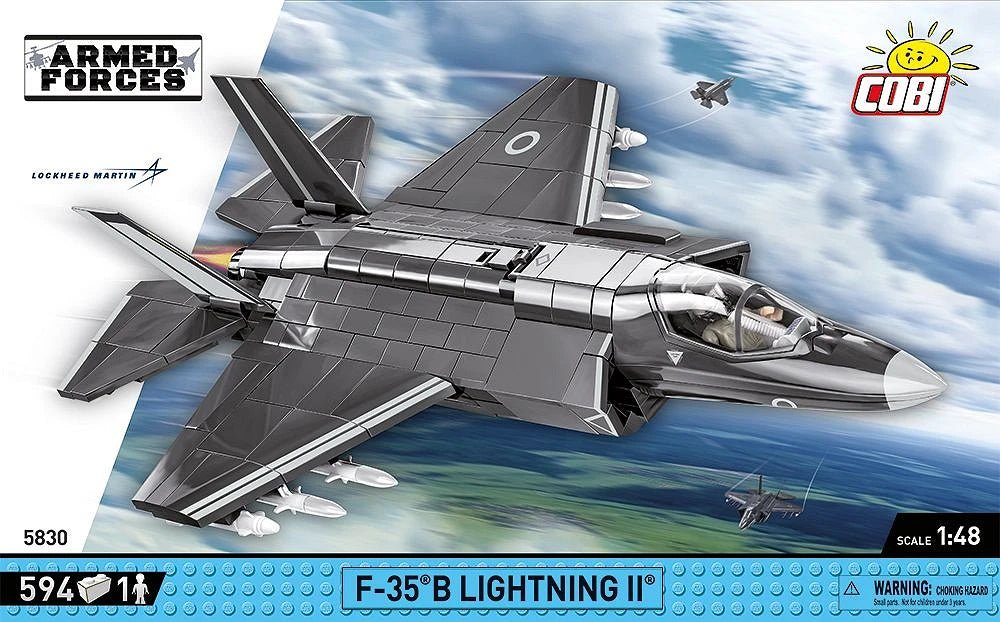 COBI 5830 F - 35B Lightning II Royal Air Force - 1:48 Scale Brick Model - Phillips Hobbies