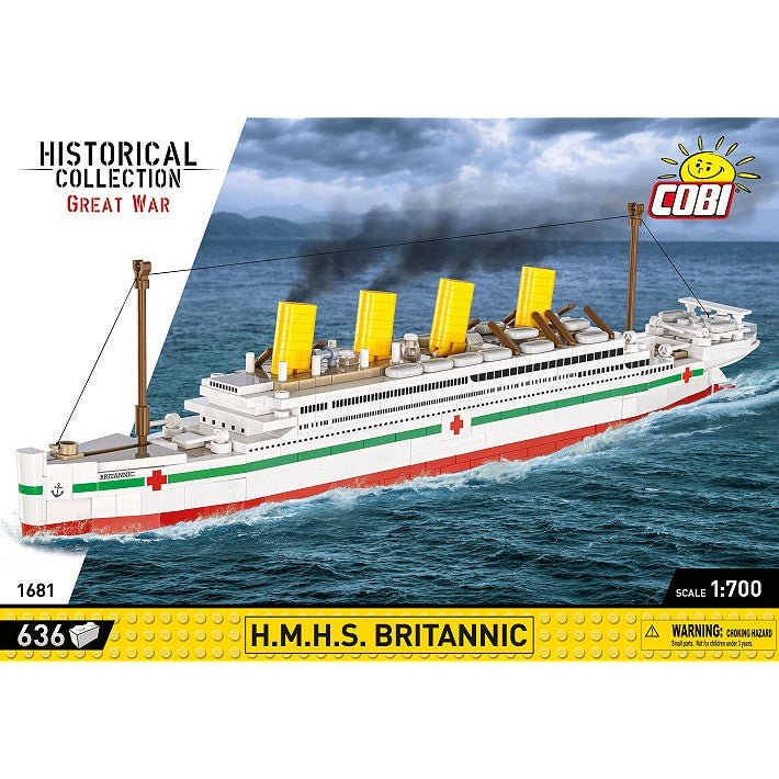 Cobi Bricks 1681 H.M.H.S. Britannic Construction Toy Set 593pcs - Phillips Hobbies