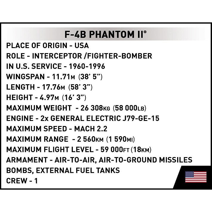 Cobi Bricks F - 4 Phantom II - USS Midway 703pcs - Phillips Hobbies